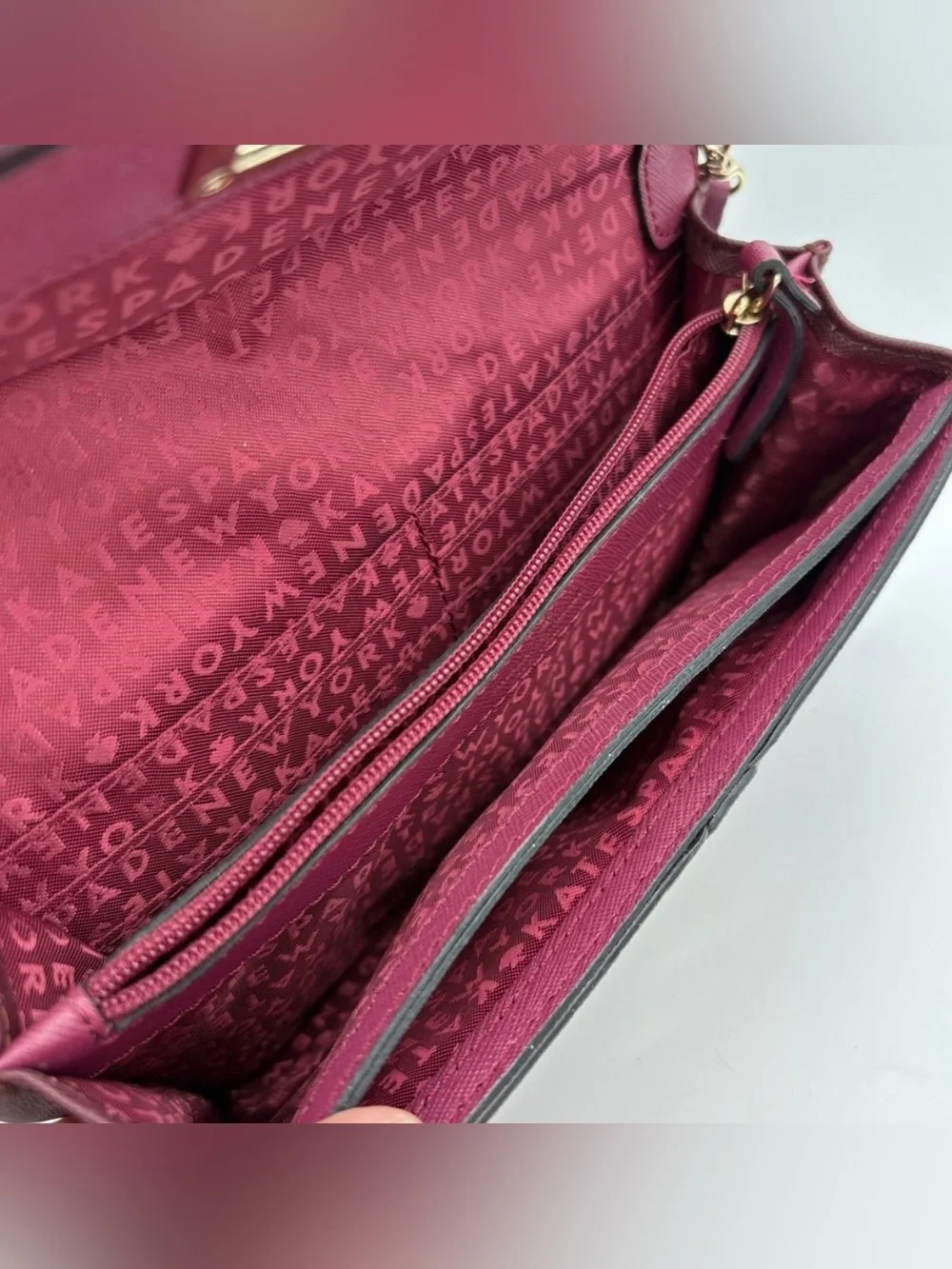 Kate Spade Wesley Place Natalie Leather Envelope Messenger Crossbody Bag Clutch
